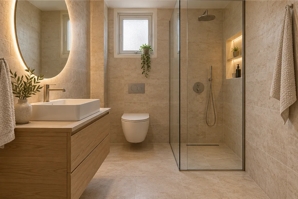 Banyo Yenileme: temsili yenileme sonrası görünüm